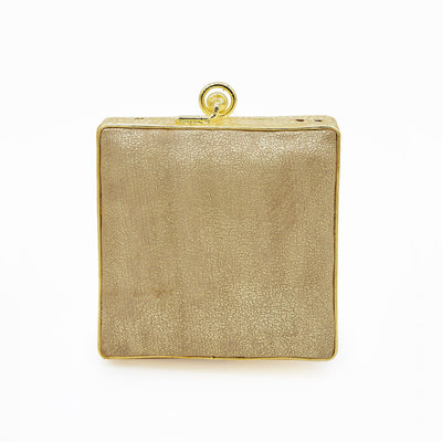 Mini Pastel Beauty Gold Clutch - Women's bridal and bridesmaids clutch bag