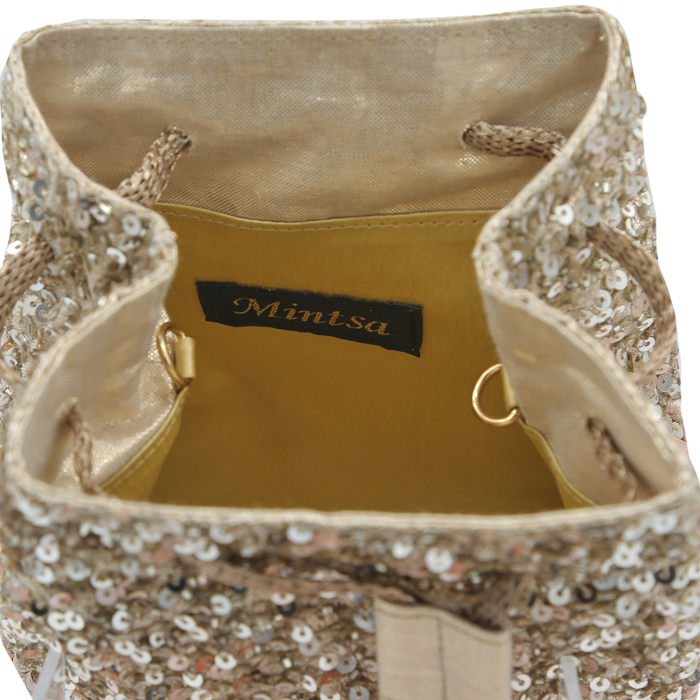 Sea Anemone Gold Bucket Bag